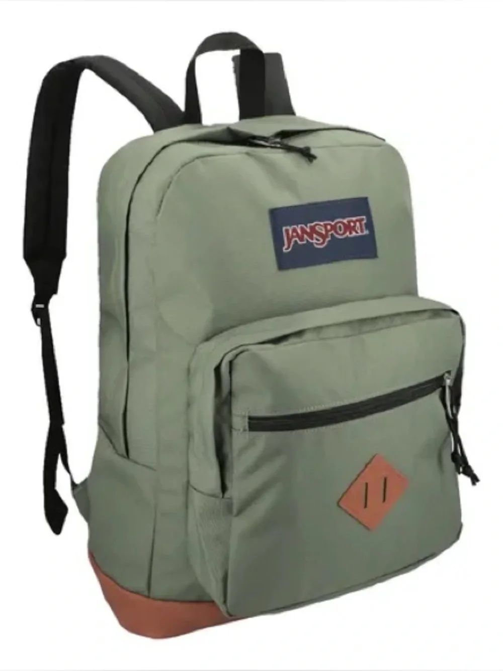 JanSport City View Backpack Olive Green Brown Bottom NWT Back to School Laptop